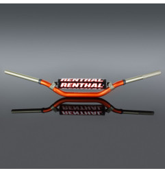 RENTHAL KIEROWNICA 1,1/8 CALA (28,6MM) MX TWINWALL 994 HANDLEBAR ORANGE KTM HIGH PADDED KOLOR POMARAŃCZOWY Z GĄBKĄ