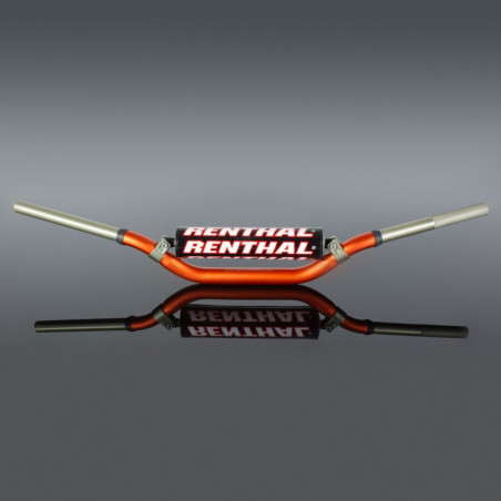 RENTHAL KIEROWNICA 1,1/8 CALA (28,6MM) MX TWINWALL 994 HANDLEBAR ORANGE KTM HIGH PADDED KOLOR POMARAŃCZOWY Z GĄBKĄ