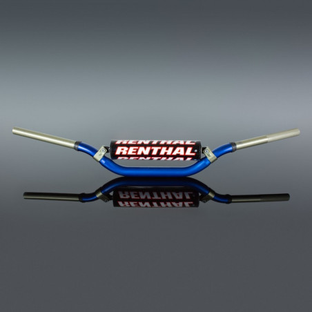 RENTHAL KIEROWNICA 1,1/8 CALA (28,6MM) MX TWINWALL 998 HANDLEBAR BLUE REED / WINDHAM PADDED KOLOR NIEBIESKI Z GĄBKĄ
