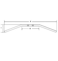 TRW ZF KIEROWNICA STALOWA 22MM DRAGBAR MEDIUM KOLOR CZARNY