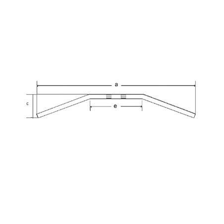 TRW ZF KIEROWNICA STALOWA 22MM DRAGBAR MEDIUM KOLOR CZARNY
