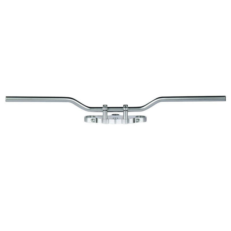 TRW ZF KIEROWNICA STALOWA 25,4MM SPEEDFIGHTER KOLOR ALUMINIUM ( Z PRZETŁOCZENIAMI NA KABLE ) (PROMOCJA)