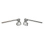 ACCEL KIEROWNICA DWUCZĘŚCIOWA REGULOWANA STREET CLIP-ON UCHWYT 54MM KOLOR SREBRNY