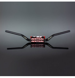 RENTHAL KIEROWNICA (36MM) MX FATBAR 36 HANDLEBAR BLACK VILLOPOTO / STEWART PADDED KOLOR CZARNY Z GĄBKĄ