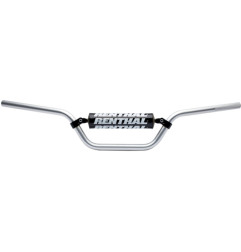 RENTHAL KIEROWNICA 7/8 CALA (22MM) ATV HANDLEBAR RACE BAR SILVER KOLOR SREBRNY Z GĄBKĄ