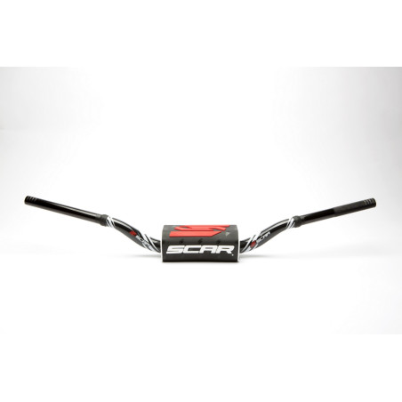 SCAR RACING KIEROWNICA 28,6MM MODEL RC BEND KOLOR CZARNY/BIAŁY GĄBKA KOLOR CZARNY/BIAŁY/CZERWONY