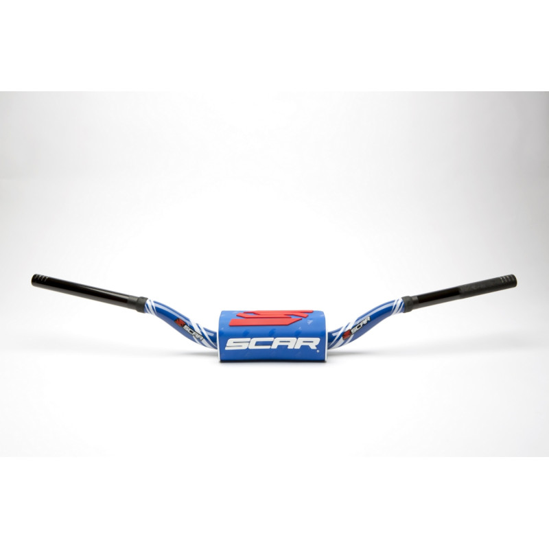 SCAR RACING KIEROWNICA 28,6MM MODEL RC BEND KOLOR NIEBIESKI/CZARNY GĄBKA KOLOR NIEBIESKI/BIAŁY/CZERWONY