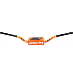 SCAR RACING KIEROWNICA BEZ POPRZECZKI 28,6MM MODEL MCGRATH/SHORT KOLOR CZARNY/POMARAŃCZOWY GĄBKA KOLOR CZARNY/POMARAŃCZOWY/BIAŁY