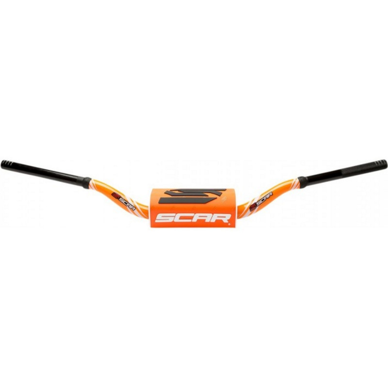 SCAR RACING KIEROWNICA BEZ POPRZECZKI 28,6MM MODEL MCGRATH/SHORT KOLOR CZARNY/POMARAŃCZOWY GĄBKA KOLOR CZARNY/POMARAŃCZOWY/BIAŁY