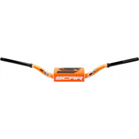 SCAR RACING KIEROWNICA BEZ POPRZECZKI 28,6MM MODEL MCGRATH/SHORT KOLOR CZARNY/POMARAŃCZOWY GĄBKA KOLOR CZARNY/POMARAŃCZOWY/BIAŁY