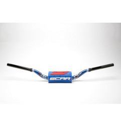 SCAR RACING KIEROWNICA 28,6MM MODEL YAMAHA YZ/YZF KOLOR NIEBIESKI/CZARNY GĄBKA KOLOR NIEBIESKI/CZARNY/BIAŁY