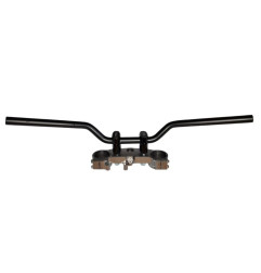 BIKETEC KIEROWNICA STALOWA HONDA NC 700 S (ABS) (DCT) (2012-2013) KOLOR CZARNY (WZÓR OEM: 53100-MGS-D40ZA),(2303010000)