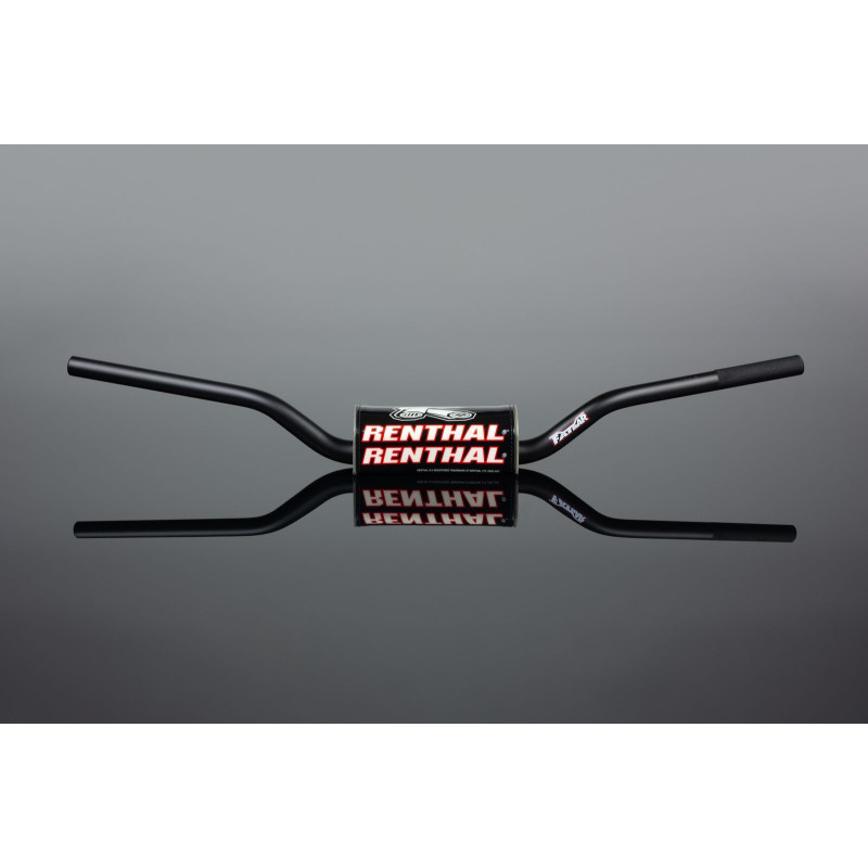 RENTHAL KIEROWNICA 1,1/8 CALA (28,6MM) MX FATBAR HANDLEBAR BLACK ELI TOMAC BLACK KOLOR CZARNY Z GĄBKĄ