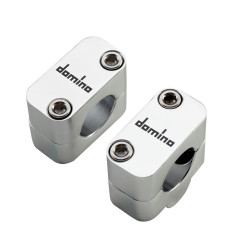 DOMINO MOCOWANIE/REDUKCJA/PODWYŻKI KIEROWNICY Z 22MM NA 28MM, WYSOKOŚĆ 20MM KOLOR SREBRNY