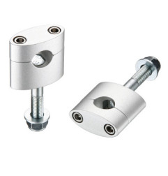 ACCEL MOCOWANIE/PODWYŻKI KIEROWNICY (22,2MM) WYS. 33MM ZE ŚRUBĄ M12 KOLOR CZARNY (BM-08BK22)
