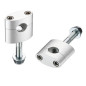 ACCEL MOCOWANIE/PODWYŻKI KIEROWNICY (22,2MM) WYS. 33MM ZE ŚRUBĄ M12 KOLOR CZARNY (BM-08BK22)