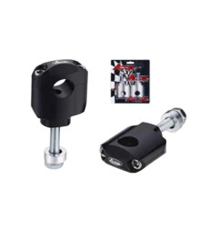 ACCEL MOCOWANIE/PODWYŻKI KIEROWNICY (22,2MM) WYS. 42MM ZE ŚRUBĄ M10 KOLOR CZARNY (BM-36BK22)