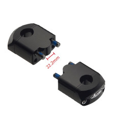 ACCEL MOCOWANIE/PODWYŻKI KIEROWNICY (DÓŁ-22,2/GÓRA-22,2MM) WYS. 35MM KOLOR CZARNY (BM-39BK22)