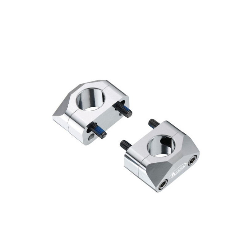 ACCEL MOCOWANIE/PODWYŻKI KIEROWNICY (28,6MM) WYS. 20MM KOLOR SREBRNY (BM-15SV28)