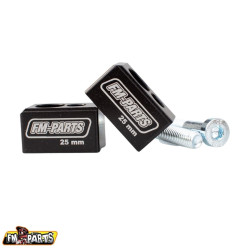FM-PARTS PODWYŻSZENIE KIEROWNICY 25MM KTM; HUSQVARNA, GAS GAS KOLOR CZARNY