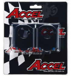 ACCEL MOCOWANIE/PODWYŻKI KIEROWNICY (DÓŁ-28,6/GÓRA-28,6MM) WYS. 35MM KOLOR CZARNY (BM-09BK28/28)