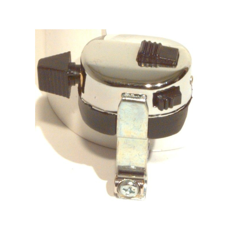 EMGO WŁĄCZNIK ŚWIATEŁ Z WŁĄCZNIKIEM KLAKSONU I ZAPŁONY (KILL SWITCH) CHROMOWANY NA KIEROWNICĘ 7/8" 22 MM