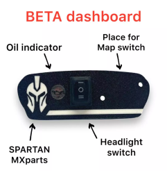 Przełącznik świateł z kontrolką oleju Spartan Beta